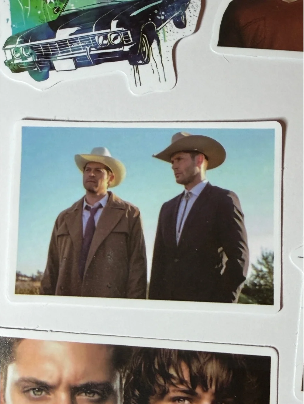 Stickers. 5 pack. Supernatural. Sam Dean Castiel